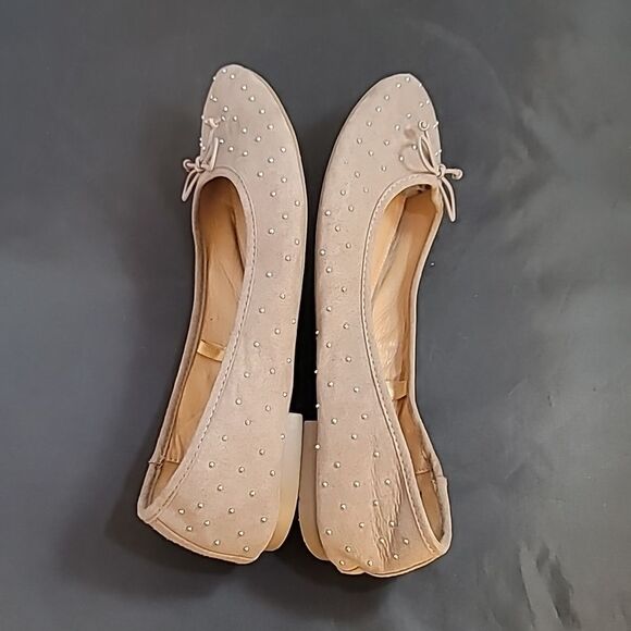 REPORT STUDDED ROUND TOE SLIP-ON WOMEN"S BALLET FLATS SHOE - Picture 8 of 14